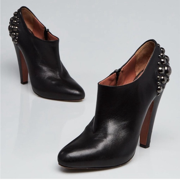 ALAIA black leather booties - Picture 11 of 11